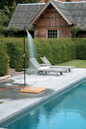 douche mobile en extérieur