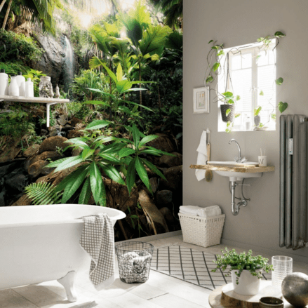 Papier peint enfant jungle paisible - Muralconcept