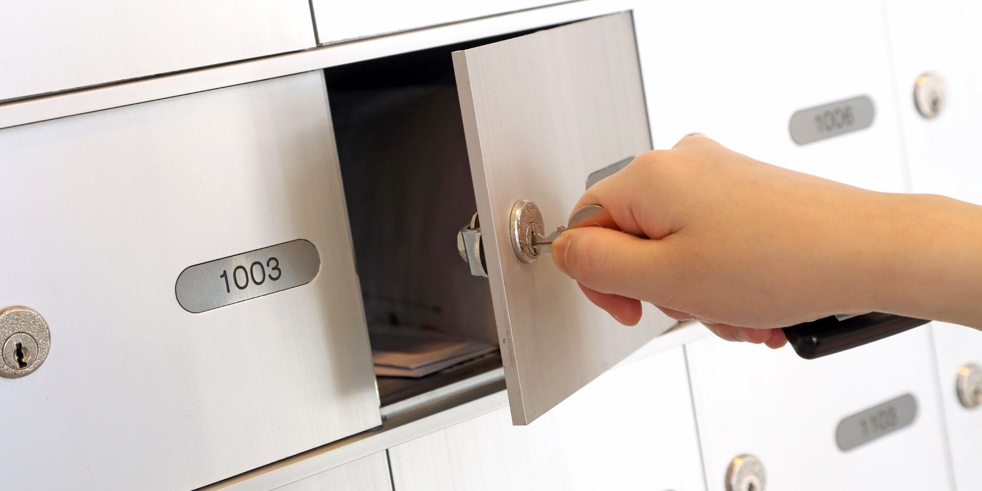 serrure d'une boîte aux lettres