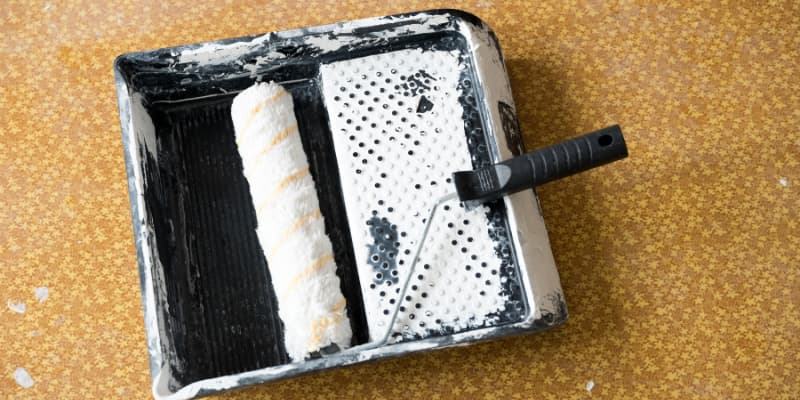 Recouvrir lino de peinture