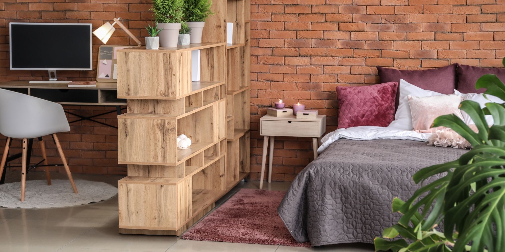 coin chambre dans un salon