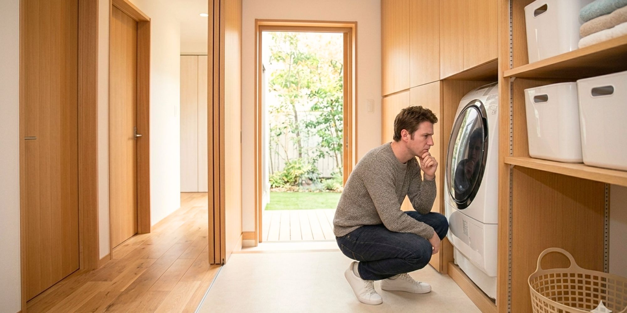 un particulier perplexe devant sa machine à laver samsung eco bubble qui s'est arrêtée en cours de cycle avec un code erreur