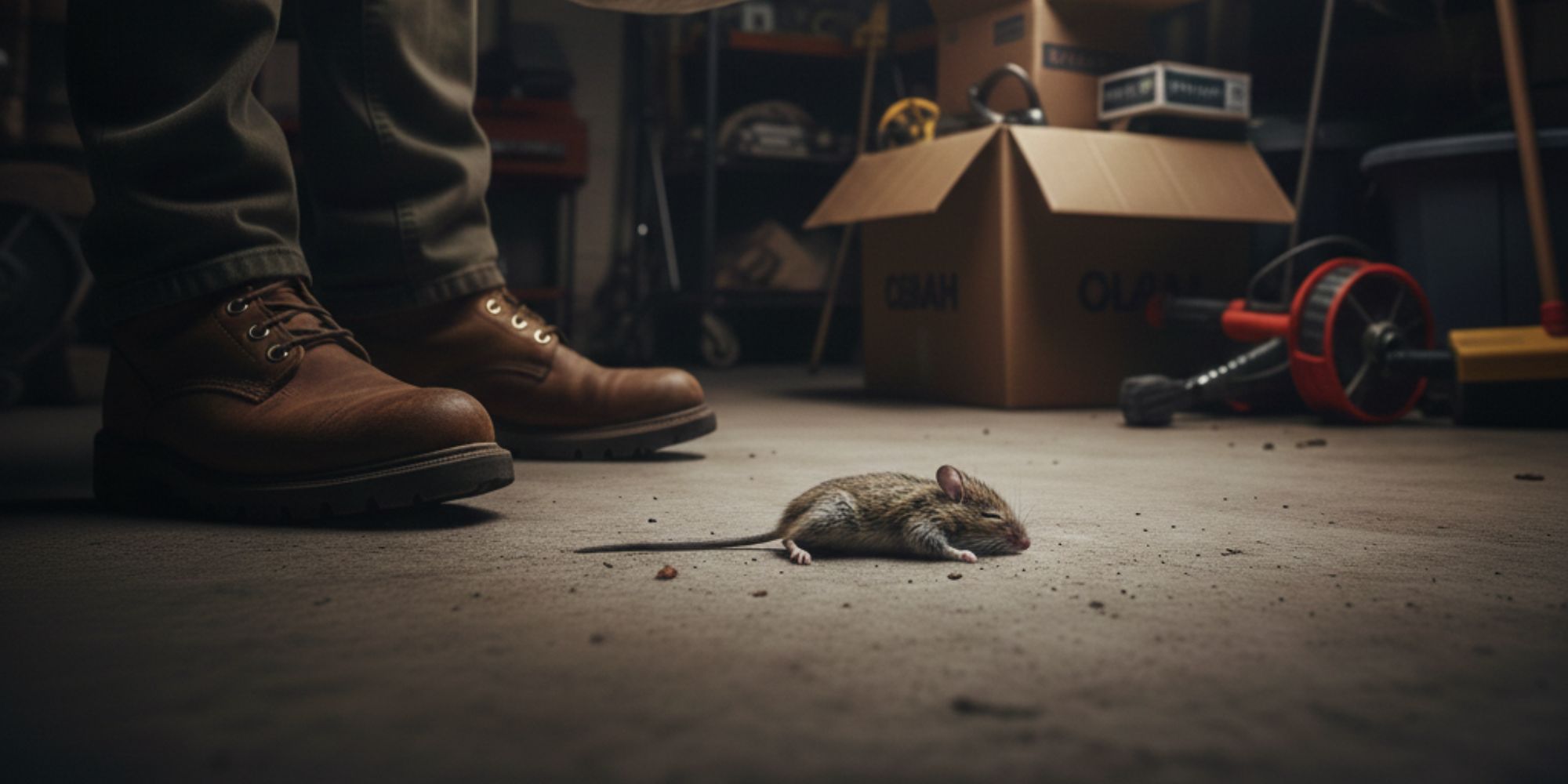 Personne qui découvre une souris morte dans son logement