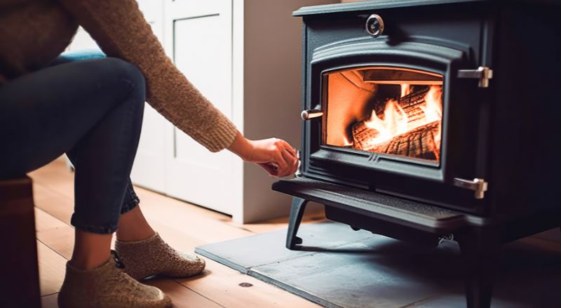 Laisser son poêle à bois allumé la nuit : bonne ou mauvaise idée ?