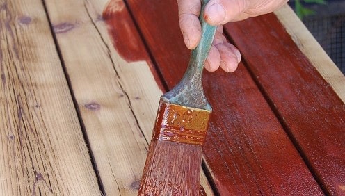 Peinture volet en bois