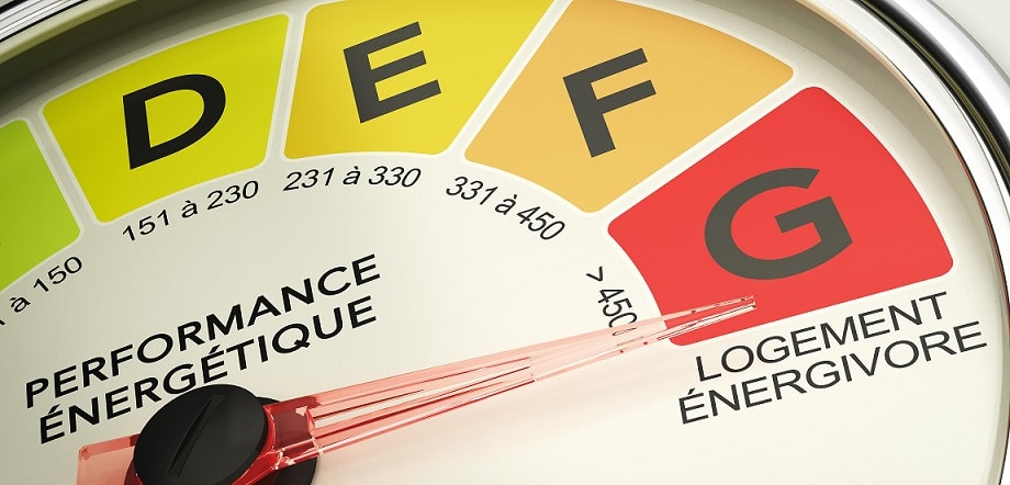 Notations F et G pour une passoire énergétique