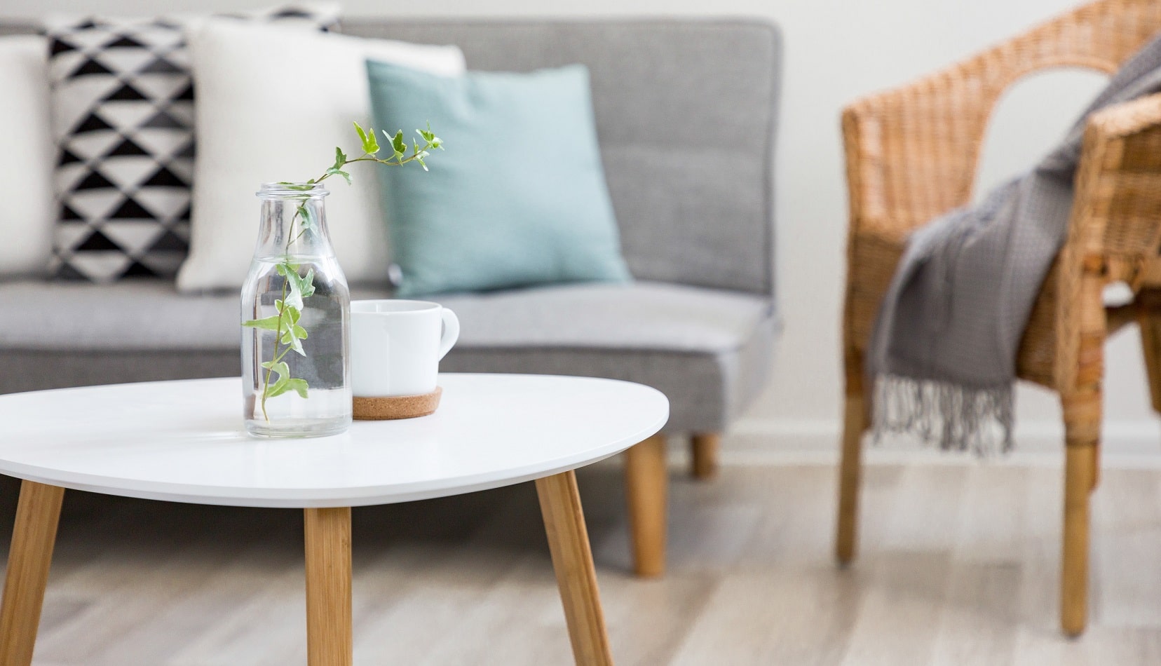 Table basse dans un salon