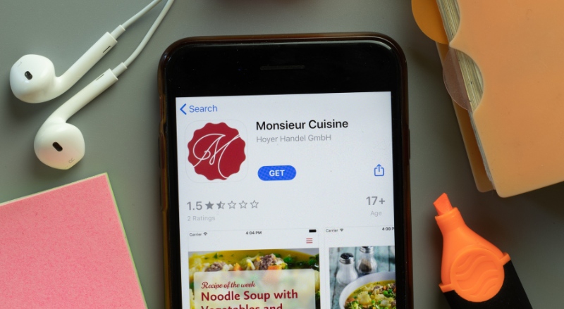 application Monsieur Cuisine