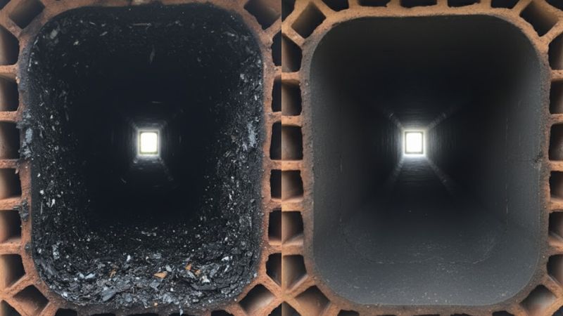 Photo avant et après un débistrage