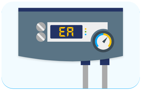 Código de error EA en la pantalla de la caldera
