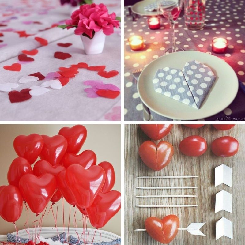 Mur de décoration Saint Valentin