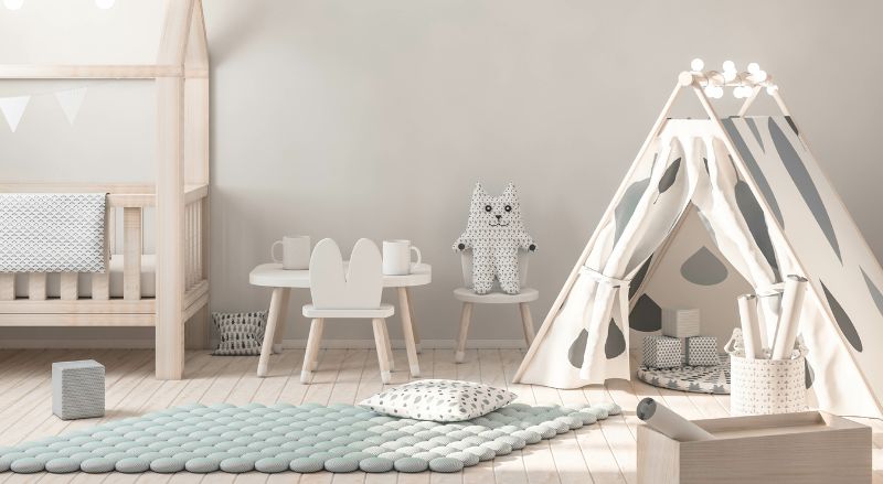 coin lecture dans une chambre d'enfant montessori
