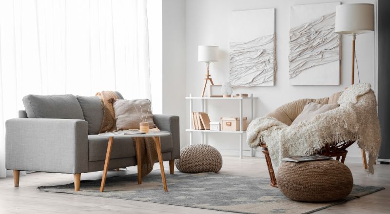 décoration dans un petit salon