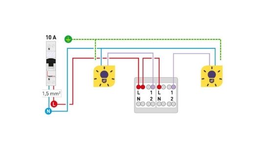 schema electrique: schema branchement cablage interrupteur simple allumage