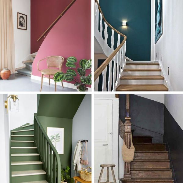 escalier bicolore