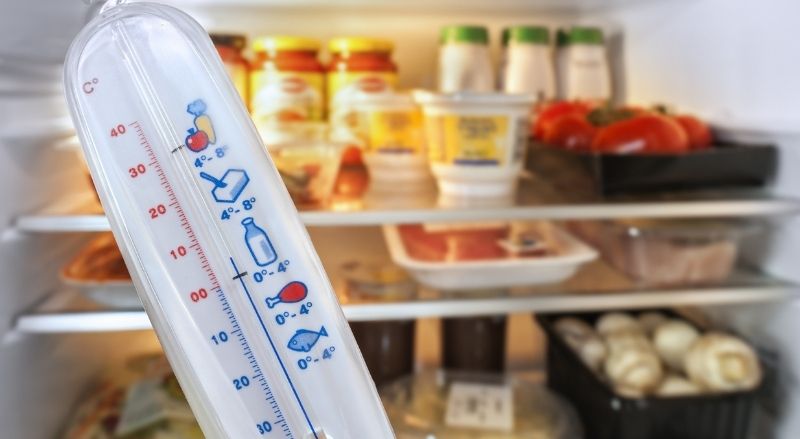 thermomètre et frigo