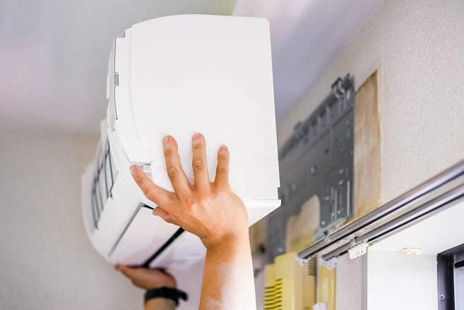 instalación de aire acondicionado de pared