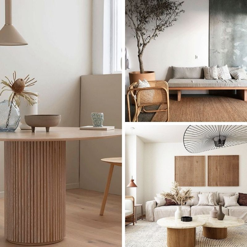 meubles de style japandi