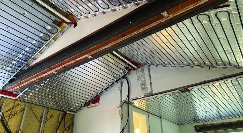 plafond chauffant hydraulique
