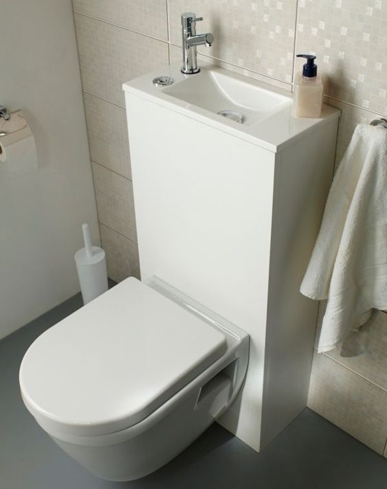 Lave mains  Amenagement toilettes, Idée toilettes, Meuble lave