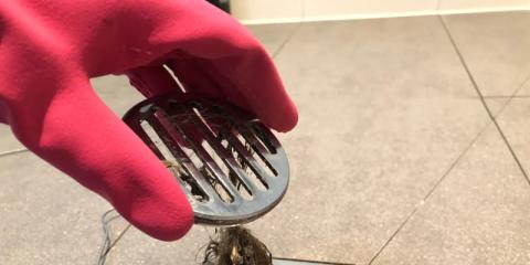 Cheveux dans la bonde de douche