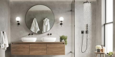 salle de bain avec douche ouverte