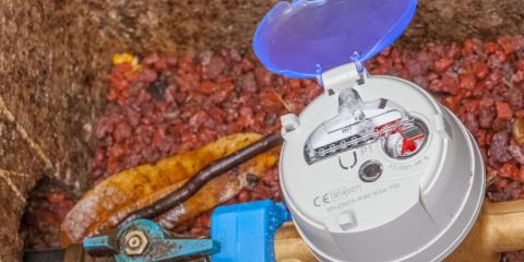 un compteur d'eau extérieur