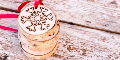 décorations de Noël avec des rondins de bois