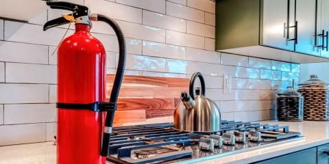 extincteur dans la cuisine d'une maison