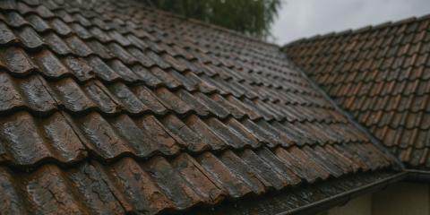 Toiture après une forte pluie