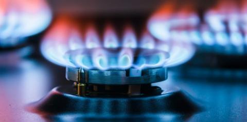 Combustion de gaz.