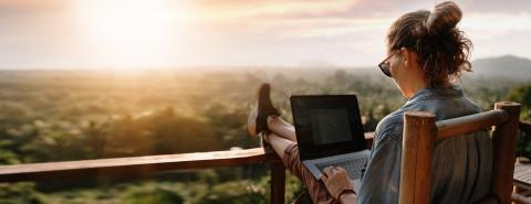 Personne active pendant ses vacances
