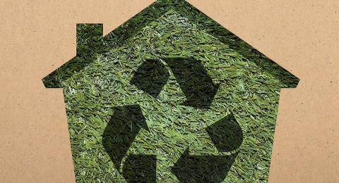 Maison où l'on pratique des gestes écologiques