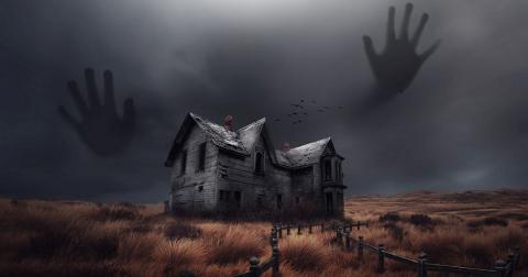Maison habitée par un fantôme.