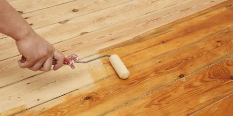 parquet en train d'être vitrifié