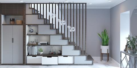rangement sous un escalier