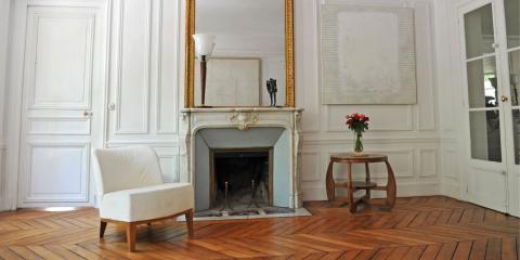 parquet ancien dans un salon