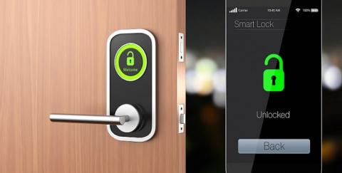 Serrure connectée à un smartphone