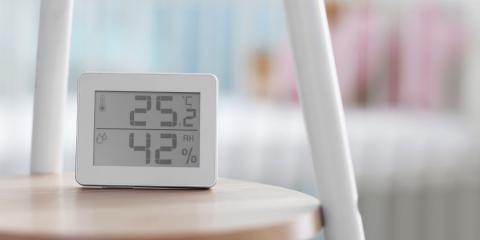 mesure du taux d'humidité dans la chambre d'un bébé