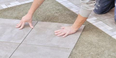 carrelage sur une terrasse